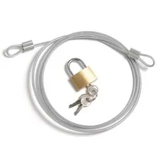 Global Industrial Security Cable Kit Cable Padlock And Keys