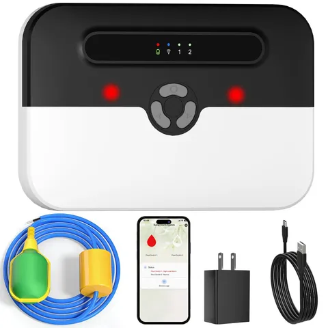 Water Alarm for Sump Pump, App Alerts, 110dB, Battery Backup, IP65