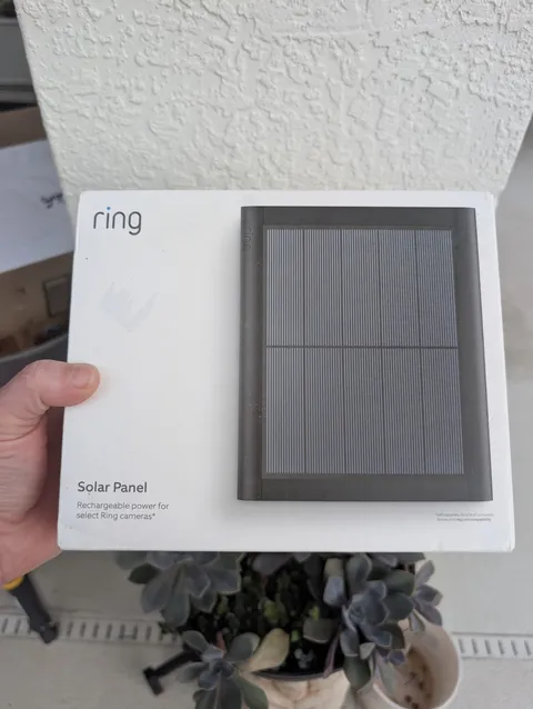 Ring Solar Panel 2nd Gen 4W Black for Spotlight Cam Pro Plus Stick Up Cam
