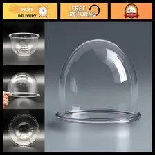 7" Clear Acrylic Dome Cover for CCTV Security Camera - 177mm x 130mm, Pre-drille