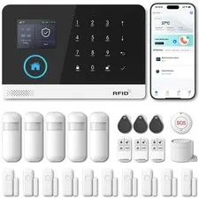 Home Security Systems for House, Wireless Home Security Alarm System, Door/Wi...