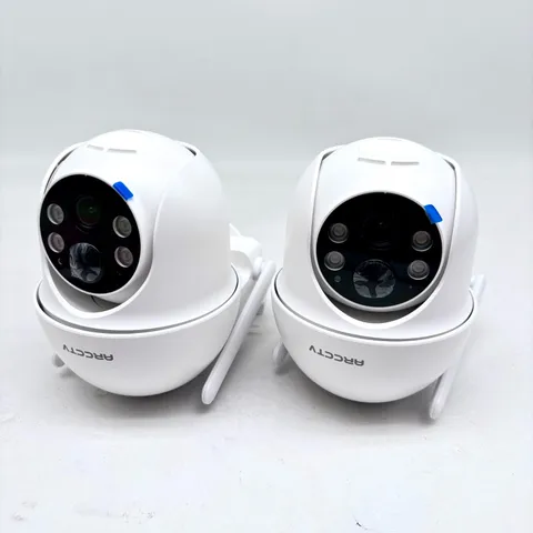 2 Pack ARCCTV Smart Battery Solar Powered Wireless Home Security Cameras: Q1 Pro