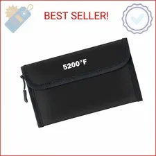 GQIRIL Fireproof Waterproof Document Bag - 5200°F Water Resistant Fire Proof Mon