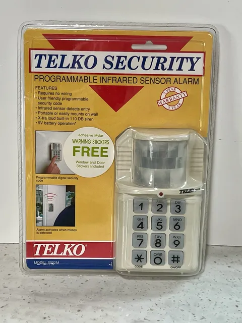 Telko NOS 1992 Security Digital Programmable Infrared sensor Alarm Model S002M 