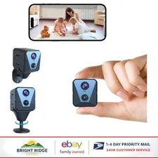 Cube-Shaped Security Camera for Hallway or Living Room with WiFi Connectivity
