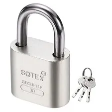 48 x 30 mm Heavy Duty Lock Alloy Steel High Security Padlock with 3 Keys