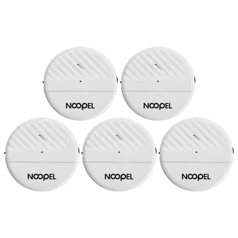 Glass Break Sensor 5 Pack, 125dB Loud Vibration Window Alarms for Home Securi...