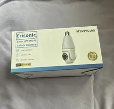 Erisonic Smart PT PTZ Wi‑Fi Indoor Surveillance Camera 2MP Two‑Way Audio White