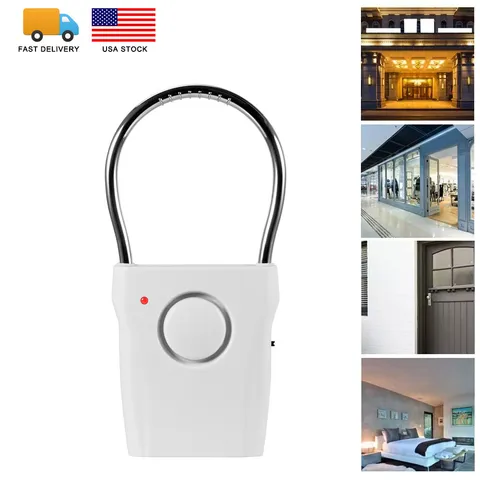 1PC Door Handle Alarm 120dB Door Security Alarm Touch Sensor Anti-Theft Alarm US