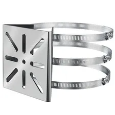 Universal Wall Mounting Bracket with 3 Loops,Stainless Steel Pole Mount Adapt...