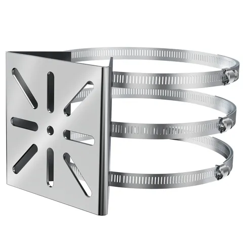 Universal Wall Mounting Bracket with 3 Loops,Stainless Steel Pole Mount Adapt...