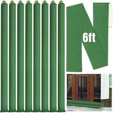 Threan 8 Pcs Long Canvas Sandbags for Flooding Sand Tube Bags Flood Protectio...
