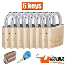 8 Anti pick Restricted Bilock Exclusive/ABUS 8345 Padlock with 6 Bilock key