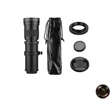 LOUJIN Camera MF Super Telephoto Zoom Lens F/8.3-16 420-800mm T2 Mount with AI