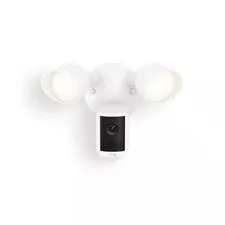Ring - Floodlight Cam, Wired (newest model) Wide-Angle Retinal 2K Video, 6x...