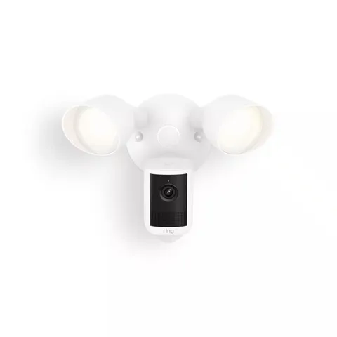 Ring - Floodlight Cam, Wired (newest model) Wide-Angle Retinal 2K Video, 6x...