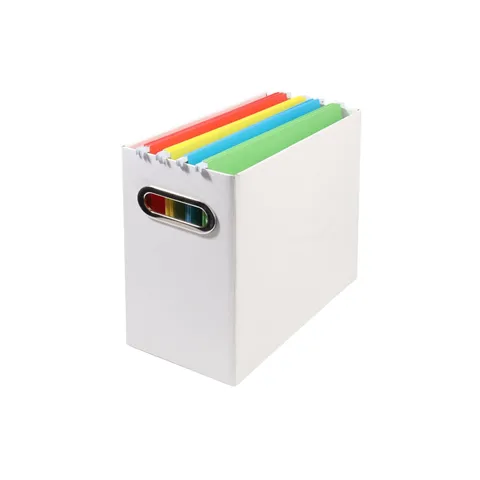 Collapsible File Organizer Box with Handle, Filing Organizer for Home or Offi...