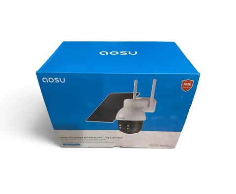 aosu SolarCam D1 SE Solar-Powered Wireless Security Camera, 360° View, 2K Resol