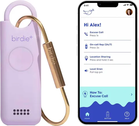 She’s Birdie - Birdie+ Smart Personal Safety Alarm for Women by Women–Loud Si