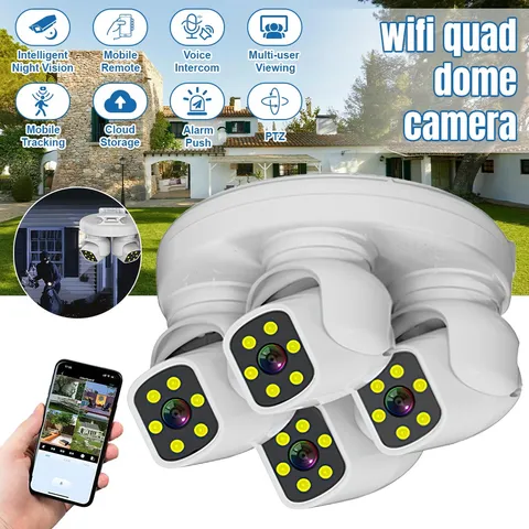 8MP WIFI Security Cameras 1080P Night Vision Video Supermarket Warehouse Factory