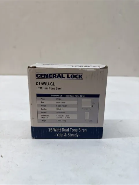 General Lock D15WU-GL | Intrusion Detection Siren-949320