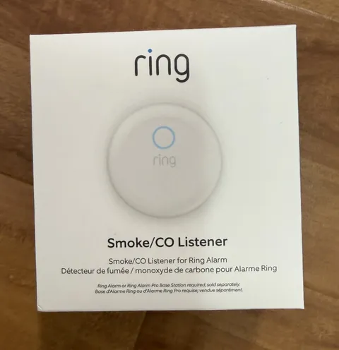 Ring Smoke CO Listener Smart Alarm Sensor Z-Wave White 4SS1S8-0EN0 New Sealed