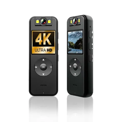 ,64GB Included, 4K UHD 30FPS Recording,1.4 in Screen Recorder, Body Cameras,W...