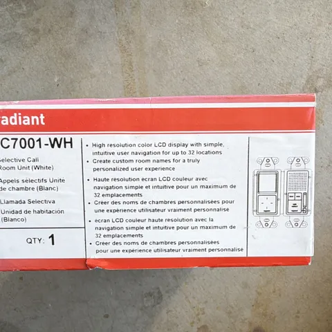 Legrand On-Q Selective Call Room Unit LCD Display White IC7001-WH