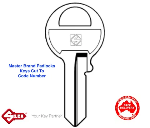 Replacement MASTER brand Padlock Keys Cut From Code Number-Free Post