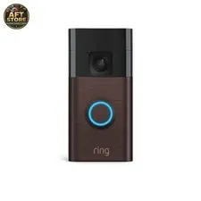 Ring Battery Doorbell with HD Video, Live View & Two-Way Talk - Bronze