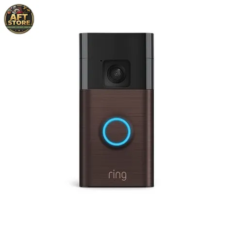Ring Battery Doorbell with HD Video, Live View & Two-Way Talk - Bronze