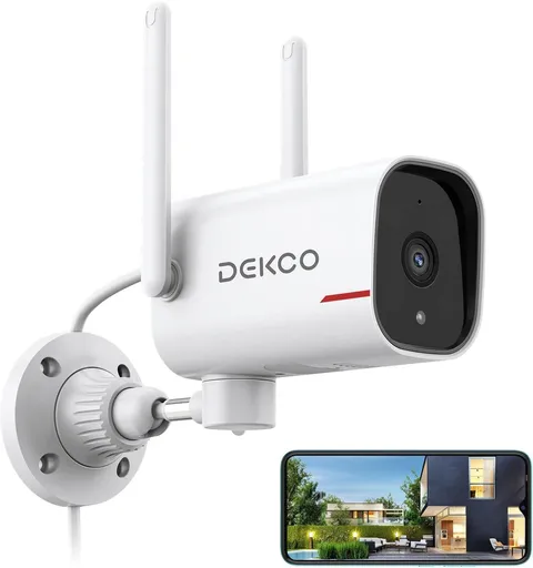 2K Outdoor Security Cameras, Wired Wifi
