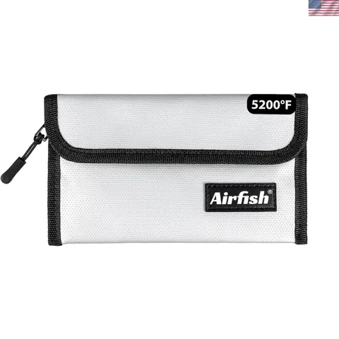 Fireproof Money Bag - 5x8 Waterproof Wallet for Ultimate Valuables Protection