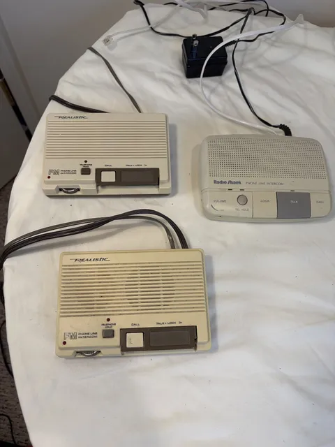 Realistic & Radio Shack telephone intercom - 43-2063 units used working
