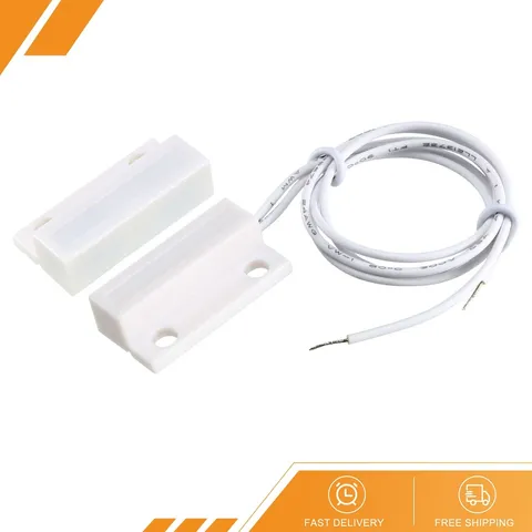 MC-38 Surface Mount Wired NC Door Sensors Alarm Magnetic Reed Switch White