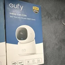 eufy Indoor Cam C210 360° Pan & Tilt 1080p Wi-Fi Camera Alexa Google White