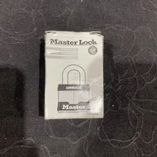 Master Lock 81KA Commercial Padlock Keyed Medium Silver Steel 2 Keys Boxed