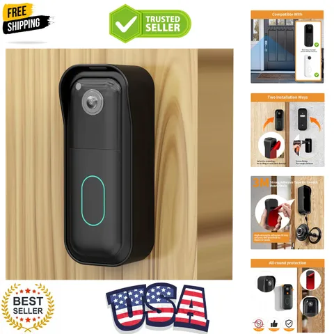 No-Drill Blink Doorbell Mount for All-new Blink Video Doorbell 2nd Gen, Stron...