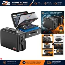 Large Capacity Fireproof & Waterproof Document Case with Secure Combination Lock