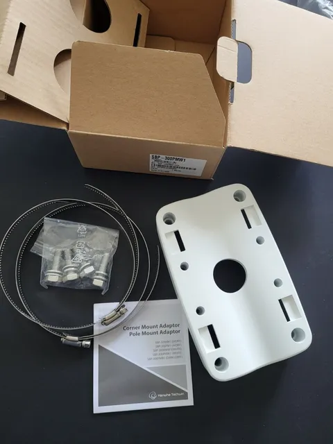 CASE 8 Hanwha Techwin  SBP-300PMW1  Pole Mount Adapter Accessory (CASE 8 Boxes))