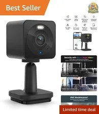 Cam OG Indoor/Outdoor 1080p Wi-Fi Security Camera with Color Night Vision & S...