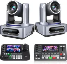 4K NDI PTZ Camera and Controller Bundle/Kit, 4K 20X AI Tracking Ndi/Sdi/Hdmi/Usb