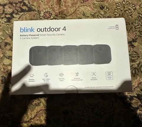 Blink Outdoor 4 Wireless Wi-Fi 1080p Security Camera 5-Cam System, Night