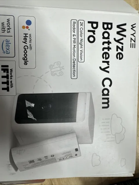Wyze WYZECOP Battery Cam Pro Security Camera - White