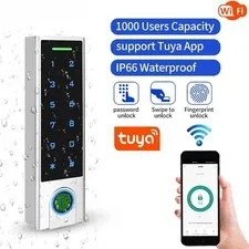Wifi Remote Fingerprint Access Control Kit Reader 1000 User 125khz Card Keypad