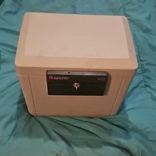 Sentry Safe Fire Proof Color Tan Model #1170 Lockbox Security Box w/ Four 4 Keys
