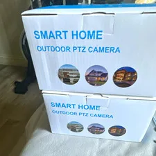 Smart Home 2-Pack Outdoor PTZ 1080p Wi-Fi Cameras Night Vision Alexa/Google