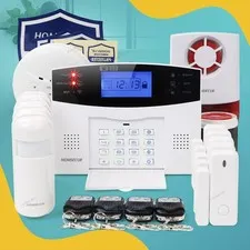 HOMSECUR Wireless &wired WIFI 4G GSM Burglar Alarm System+4*PIR+Door Sensor