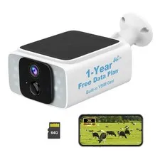 S26 4G LTE Cellular Security Camera with 1st Year Free Data, Solar Camera Out...