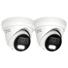 Anpviz 2 Pack 4K 8MP PoE IP Camera, Turret Wired Security 2 Pack, White